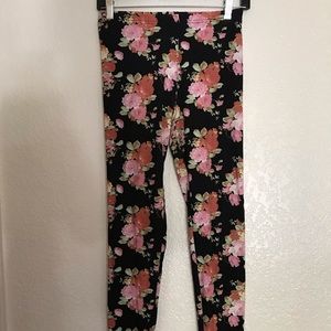 2 printed legging tights